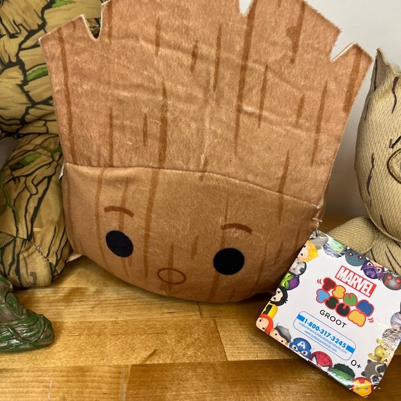Marvel Groot Guardians of the Galaxy Lot 3 Plushies and a planter - Picture 4 of 16